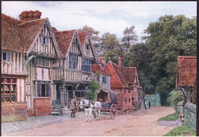 Chiddingstone, Kent, da The Cottages and the Village Life of Rural England pubblicato da Dent & Sons Limited, 1912 da Alfred Robert Quinton